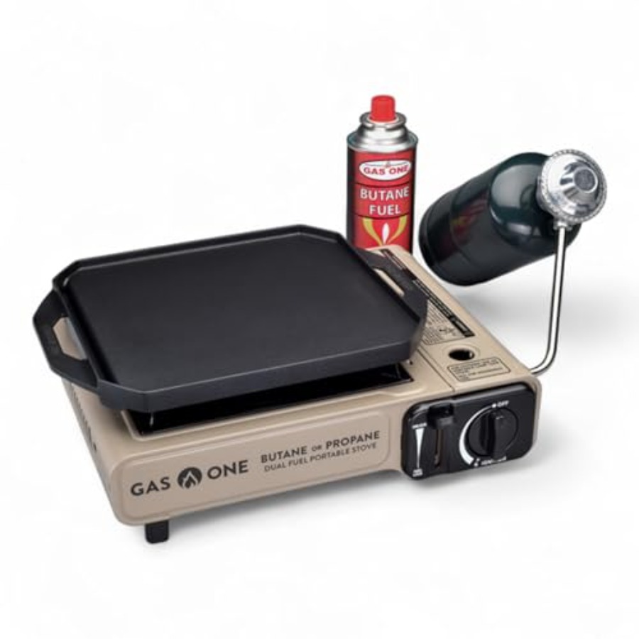 Camping Cooking Flat Top - Churrasqueira a Gás GasOne GS-3400P-KIT com