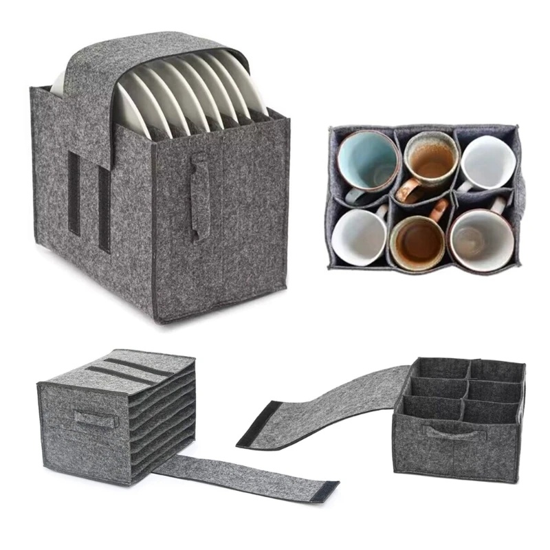 Camping Cooking Organizer - Prato de feltro prato copo saco