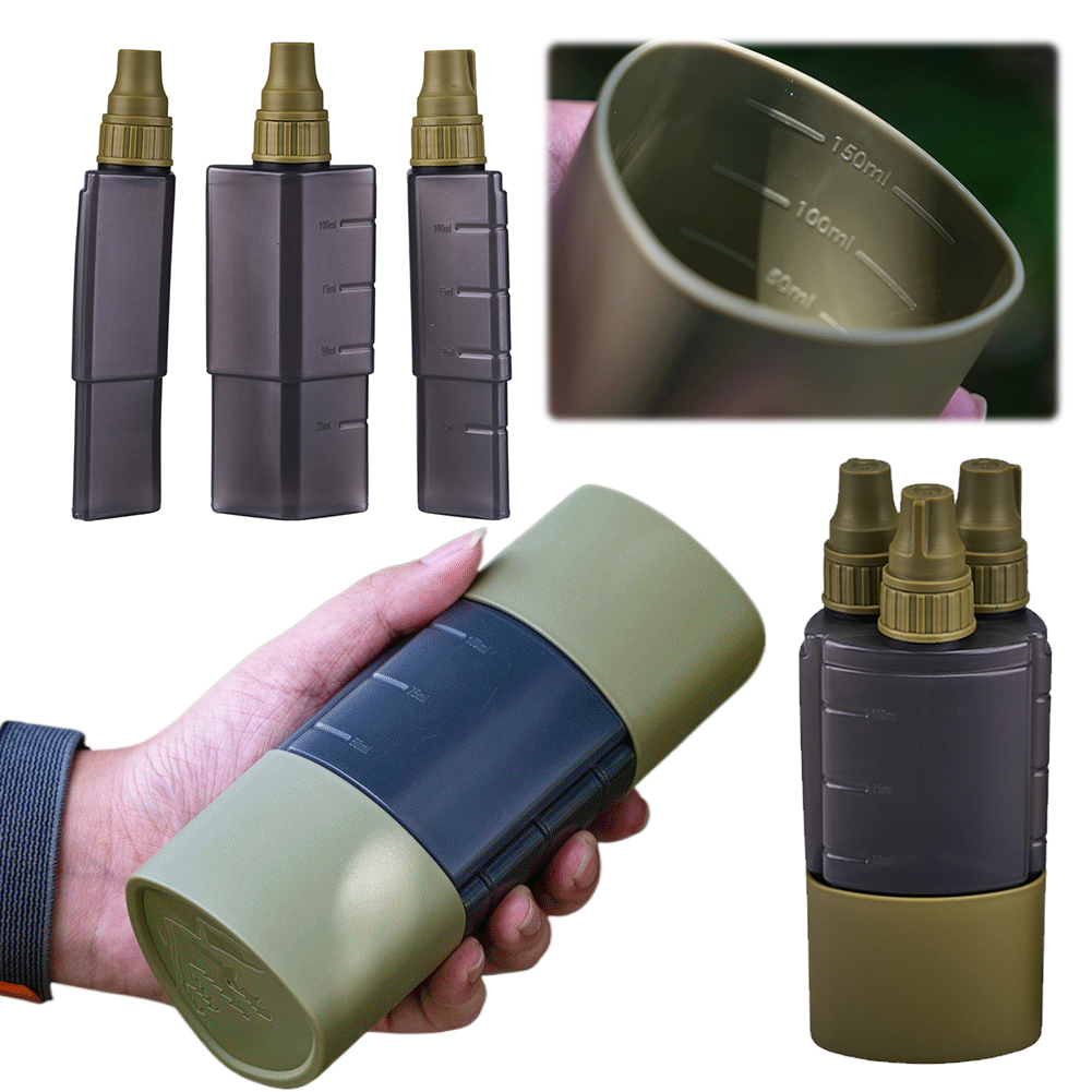 Camping Hiking Cooking - 3 em 1 garrafa dispensadora de