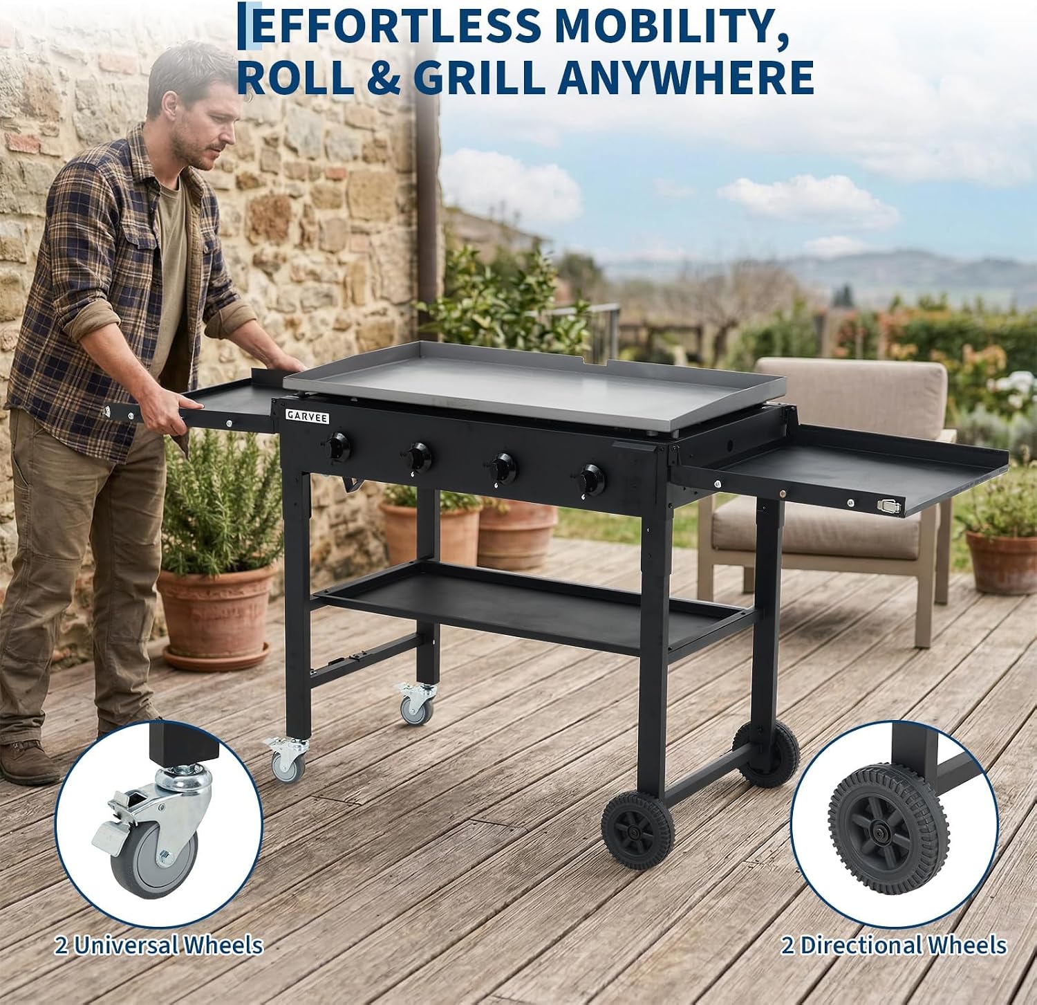Grelhador de chapa plana Tacle - Camping Cooking Flat Top avaliação e preço