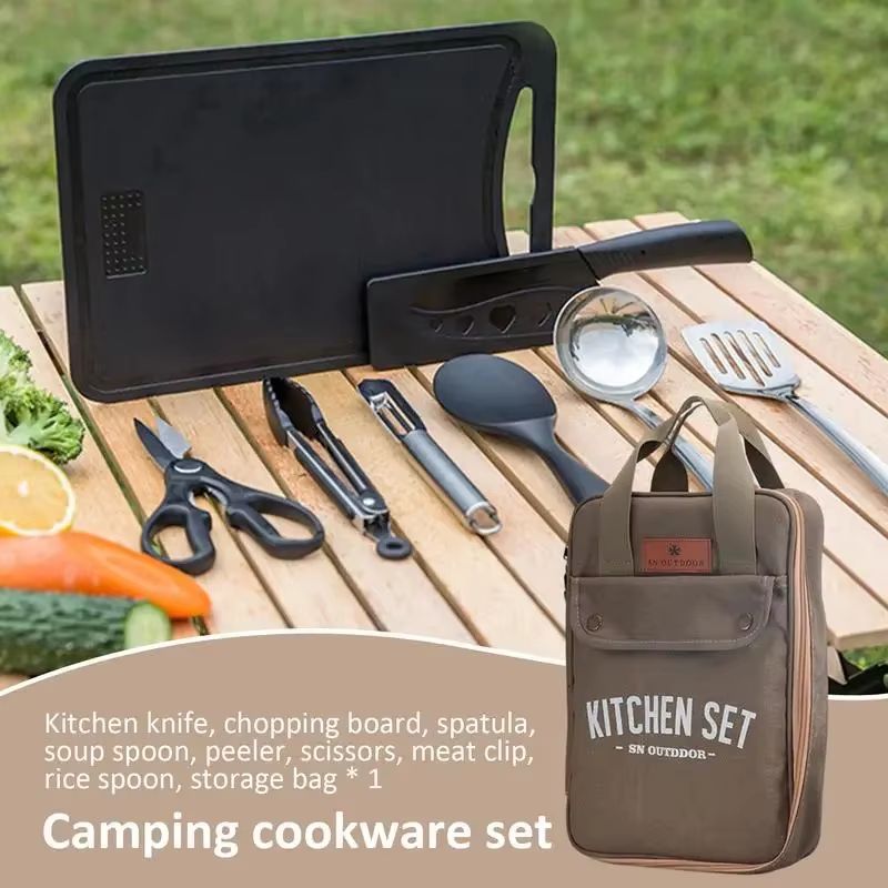 Conjunto de Utensílios de Cozi - Camping Hiking Cooking avaliação e preço