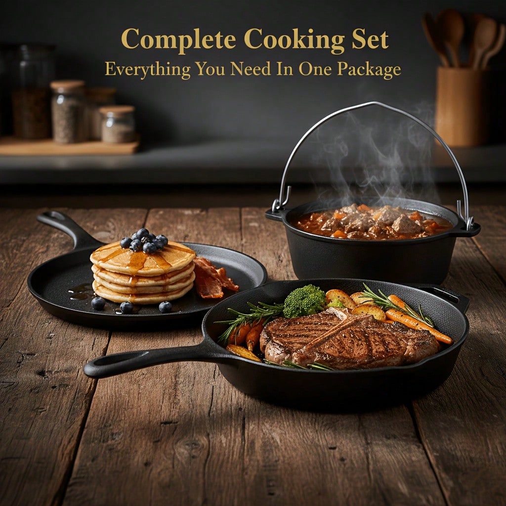 Conjunto de Panelas e Frigidei - Camp Dutch Oven Cast avaliação e preço