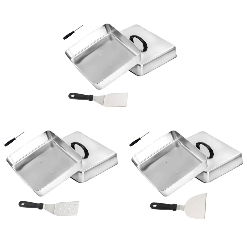 Tampa quadrada XX9B com alça p - Camping Cooking Flat Top avaliação e preço