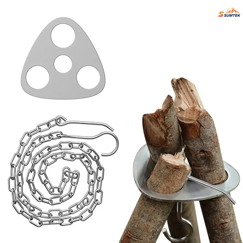 Aço inoxidável portátil acampa - Camping Hiking Cooking avaliação e preço