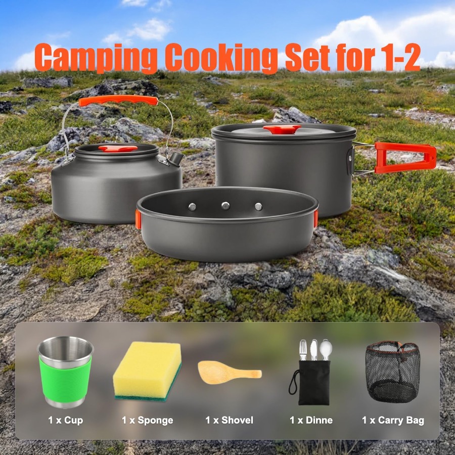Conjunto de Utensílios de Cozi - Camping Hiking Cooking avaliação e preço